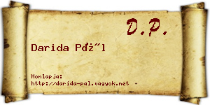 Darida Pál névjegykártya